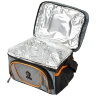 Термосумка Leonord ML15009, 5л, р-р: 24x18x16,5см, цвет: серо-оранжевый 