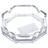 KOSEM 54076SLB Пепельница для сигарет стеклянная настольная 11х3 см, 2 шт в упаковке  