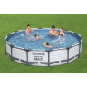 Бассейн каркасный круглый 427*84 см, 10220 л, Steel Pro Max 56595 (с ф-насосом) Bestway 